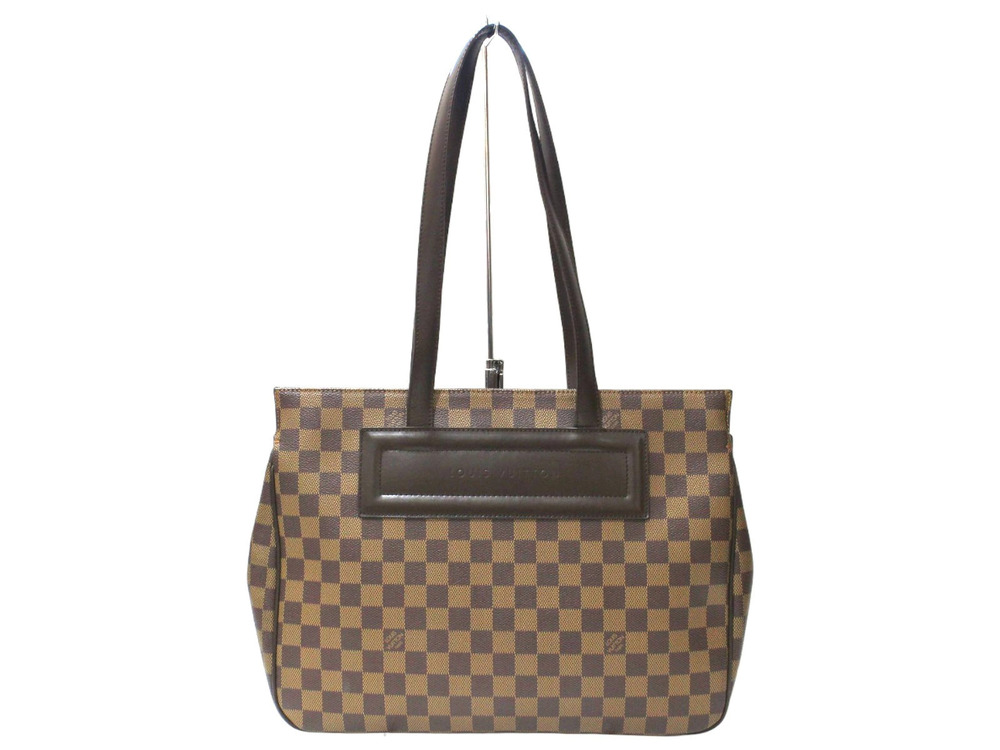 Louis Vuitton Parioli Ebene Bag Damier Shoulder Tote Brown